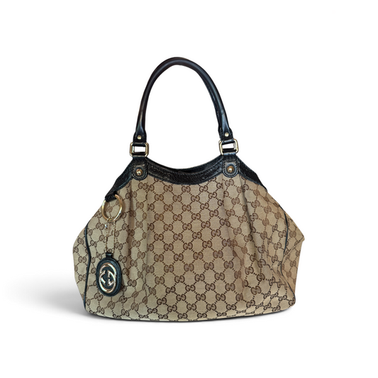 Gucci Sukey Toile GG Beige / Noir — vue 2