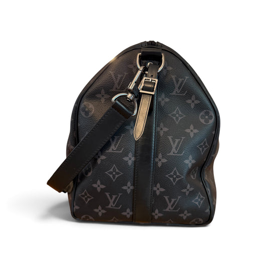 Louis Vuitton Keepall 45 Bandoulière Monogram Eclipse Noir — vue 2