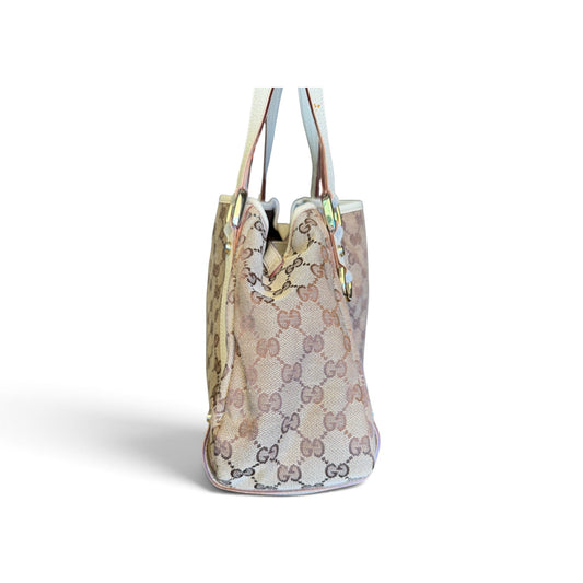Gucci Abbey Toile GG Beige — vue 2