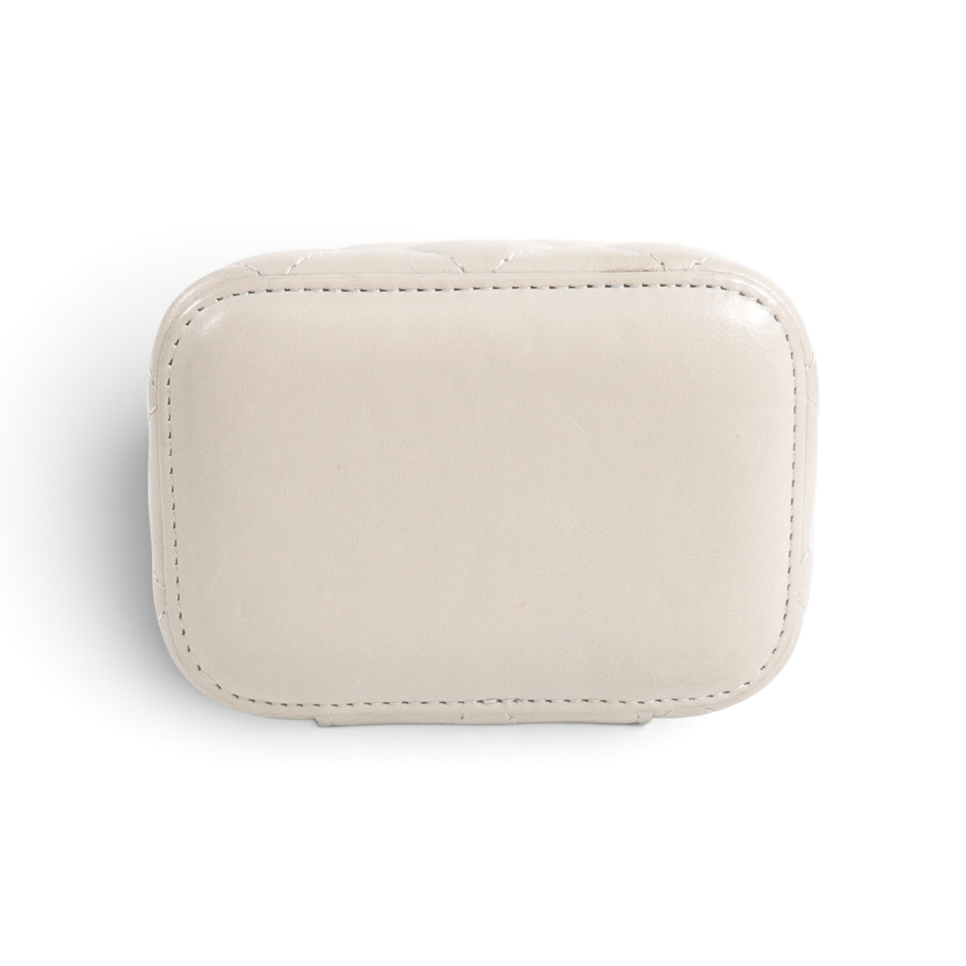 Chanel Mini Vanity Cuir d’agneau Gris claire — vue 17