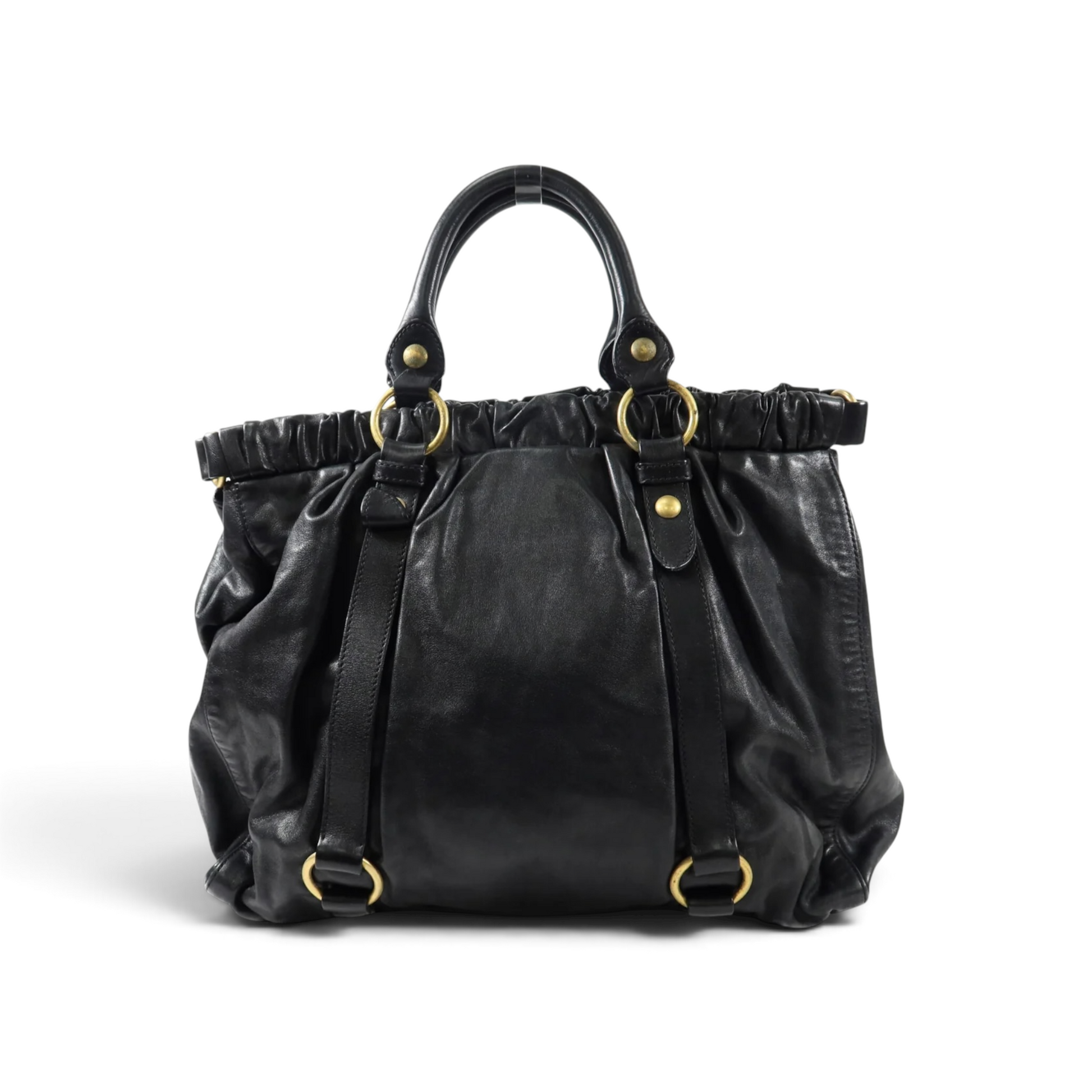 Miu Miu Vitello Cuir de veau Noir — vue 2