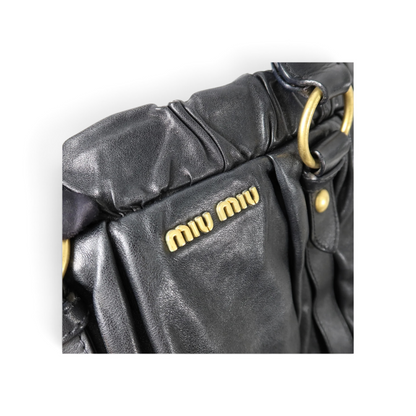 Miu Miu Vitello Cuir de veau Noir — vue 6