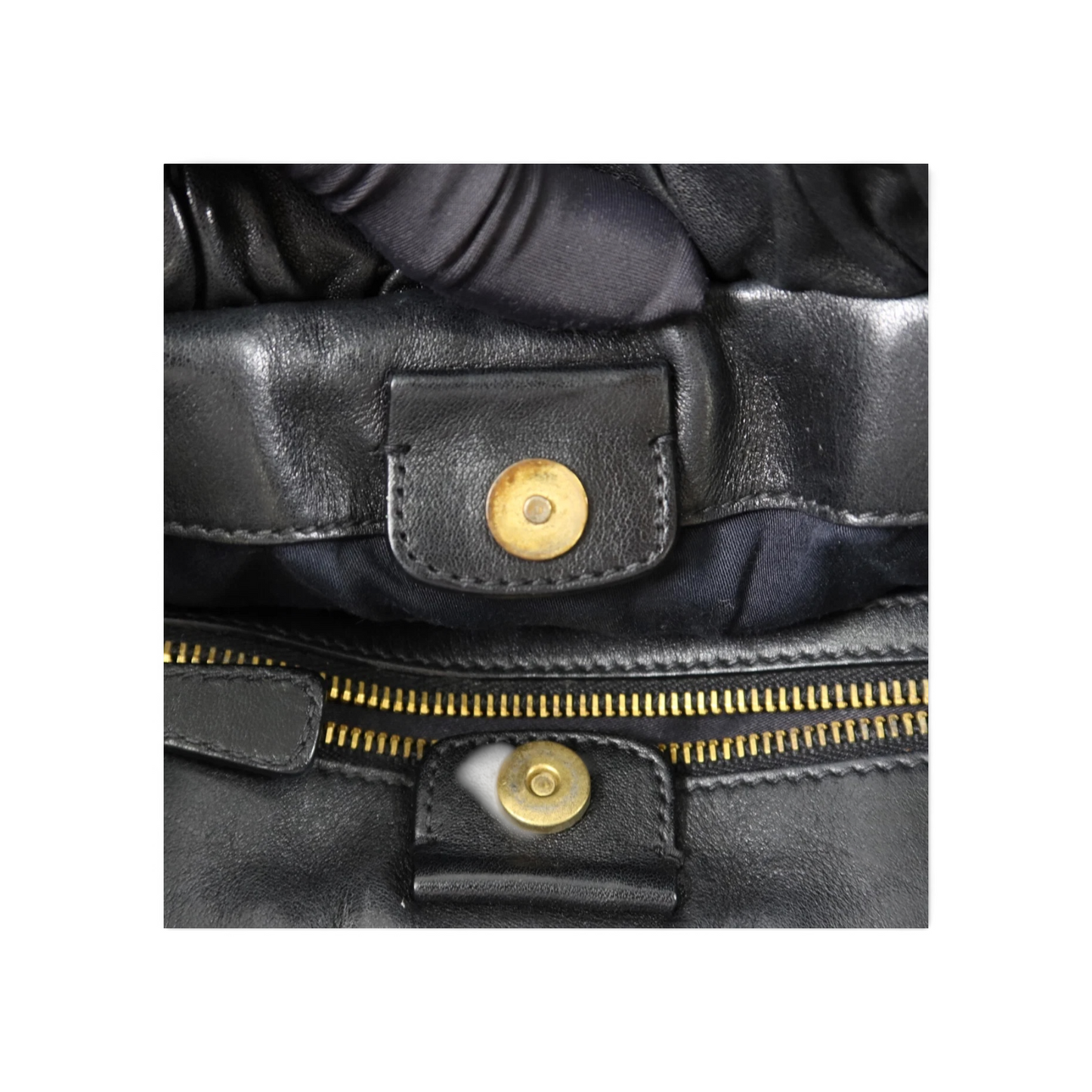 Miu Miu Vitello Cuir de veau Noir — vue 8