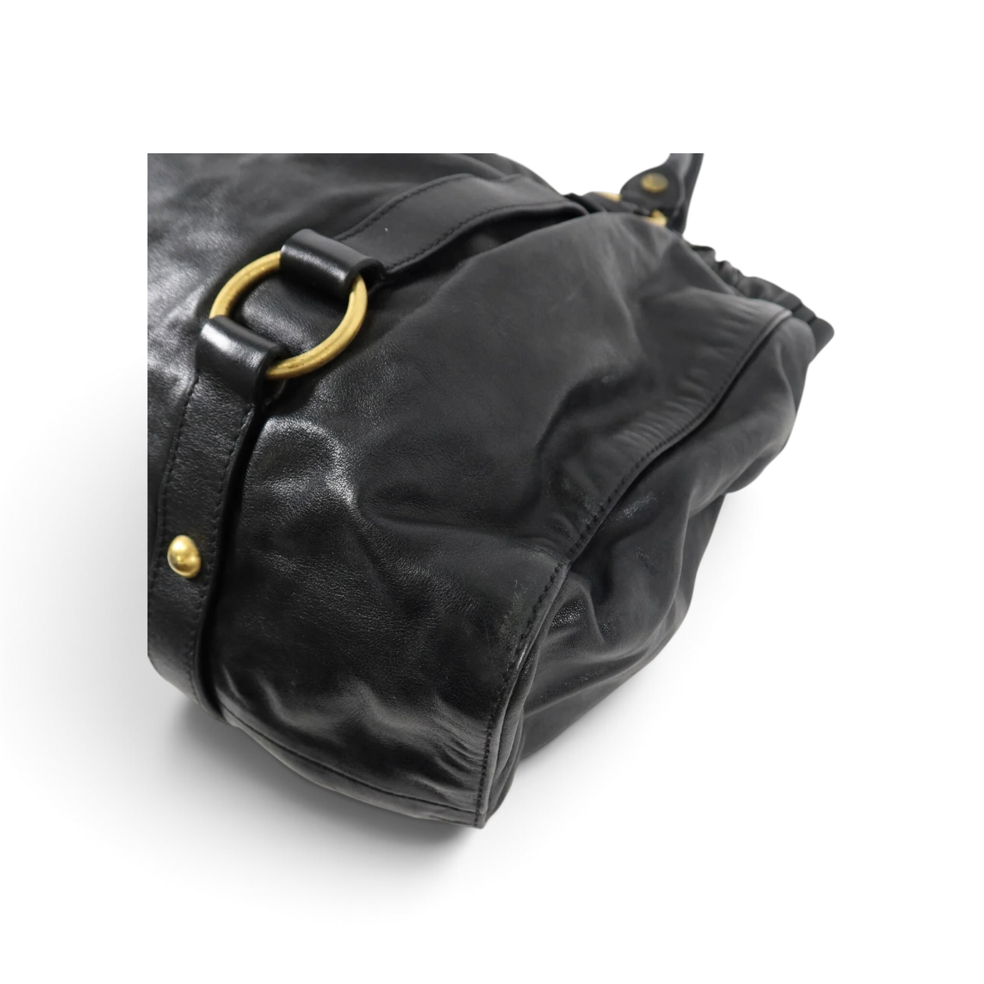Miu Miu Vitello Cuir de veau Noir — vue 12