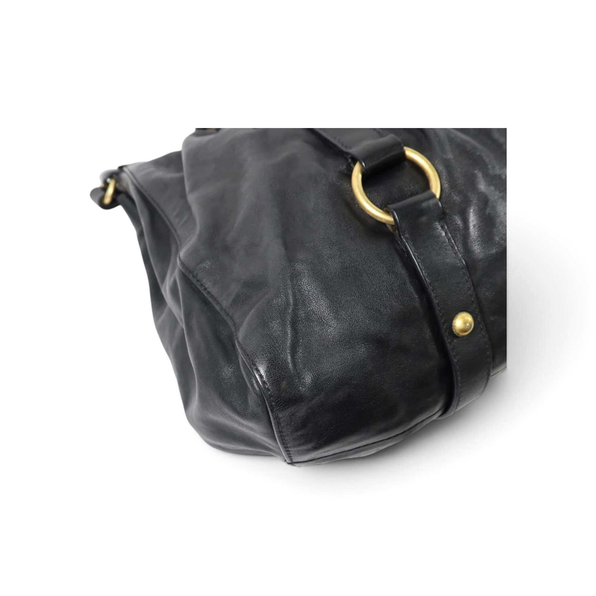Miu Miu Vitello Cuir de veau Noir — vue 13