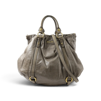 Miu Miu Vitello Cuir de veau Gris — vue 1