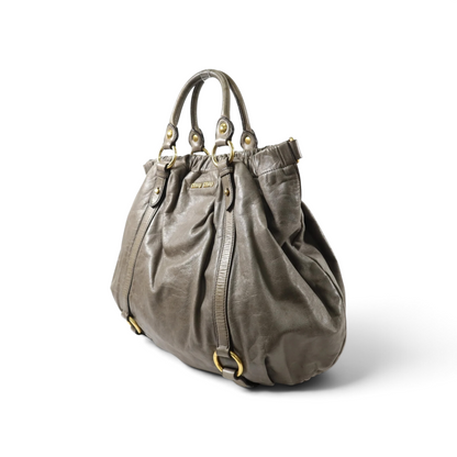 Miu Miu Vitello Cuir de veau Gris — vue 3
