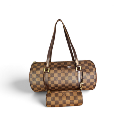 Louis Vuitton Papillon 30 & Mini Damier Ébène Marron — vue 1