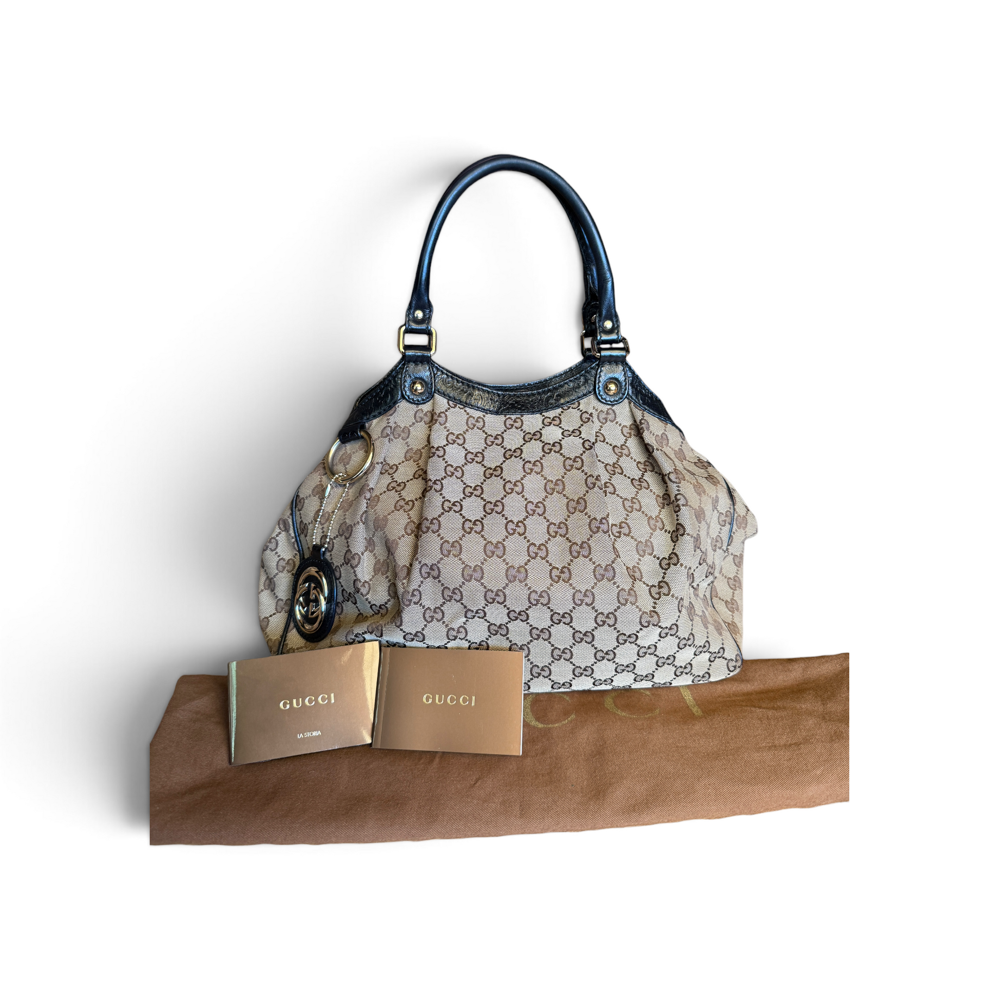 Gucci Sukey Toile GG Beige / Noir — vue 1