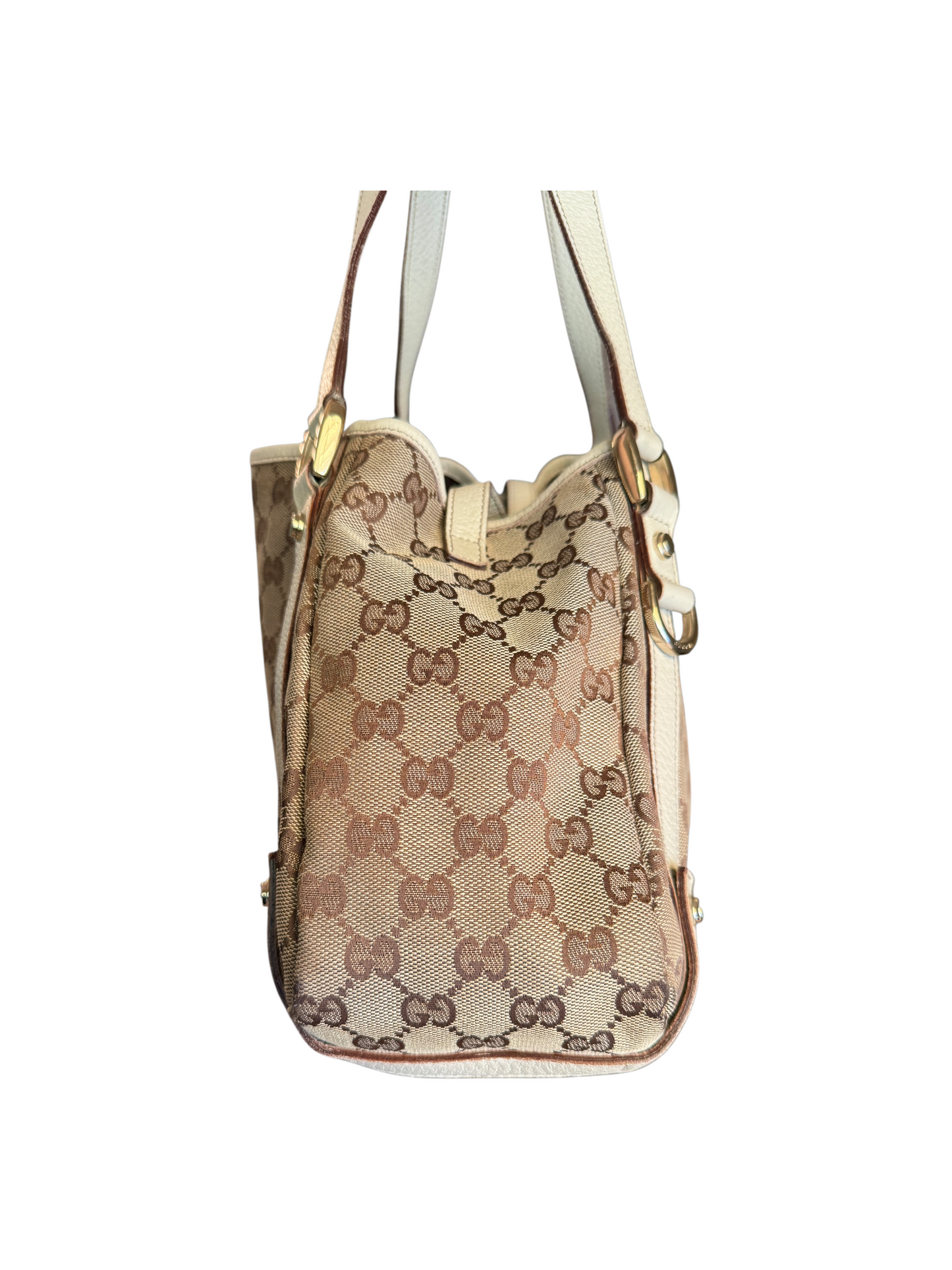 Gucci Abbey Toile GG Beige — vue 2