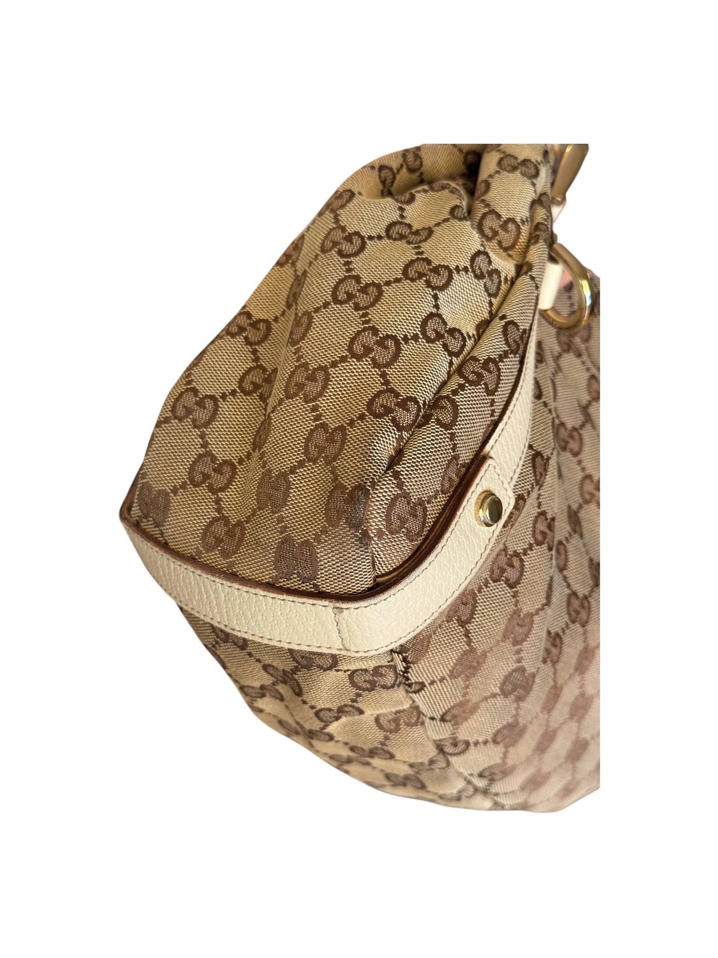 Gucci Abbey Toile GG Beige — vue 7