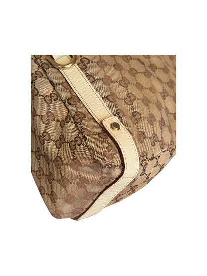 Gucci Abbey Toile GG Beige — vue 9
