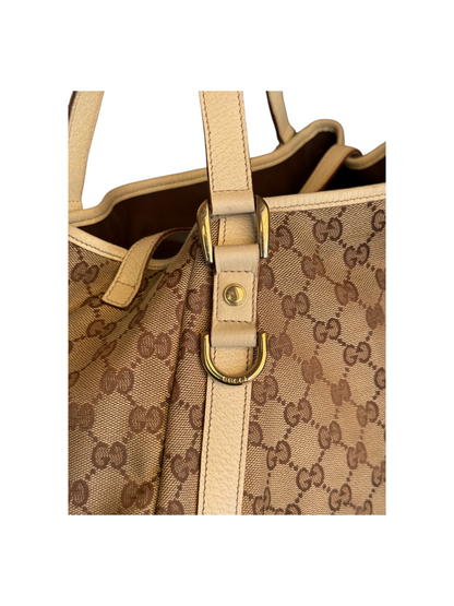 Gucci Abbey Toile GG Beige — vue 10