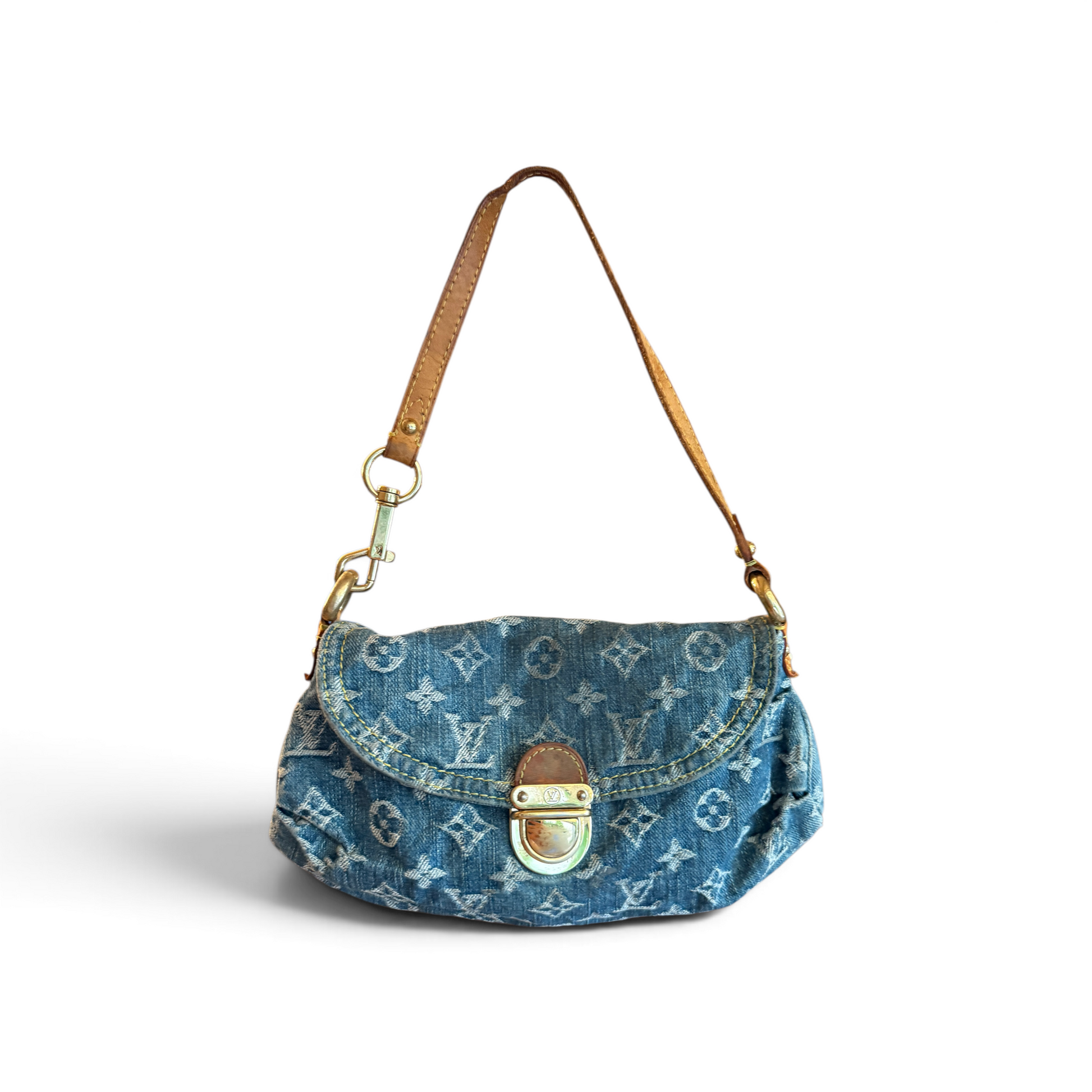 Louis Vuitton Mini Pleaty Monogram, Denim Bleu — vue 1