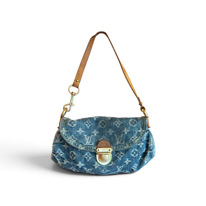 Louis Vuitton Mini Pleaty Monogram, Denim Bleu — vue 1