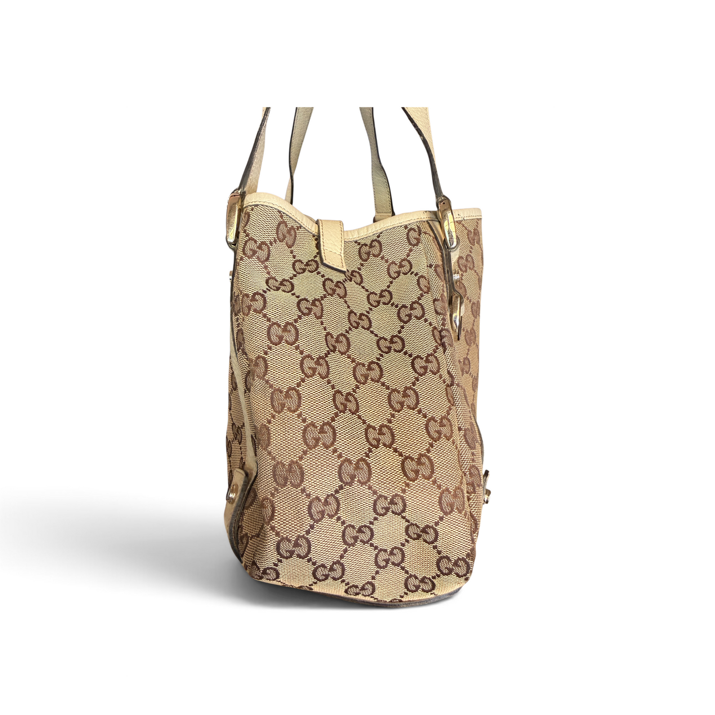 Gucci Abbey Toile GG Beige — vue 2