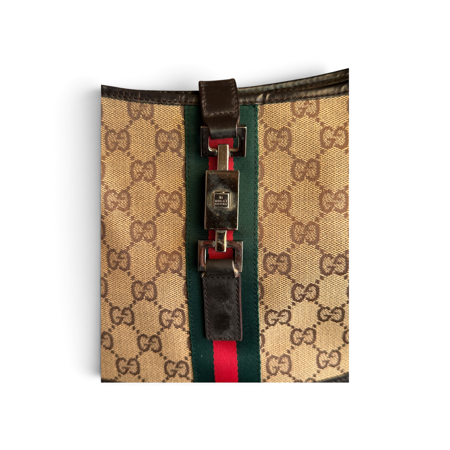 Gucci Jackie Toile GG, Sherry Line Beige / Noir — vue 6