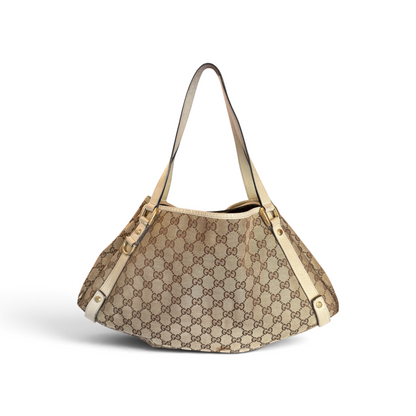 Gucci Abbey Toile GG Beige — vue 1