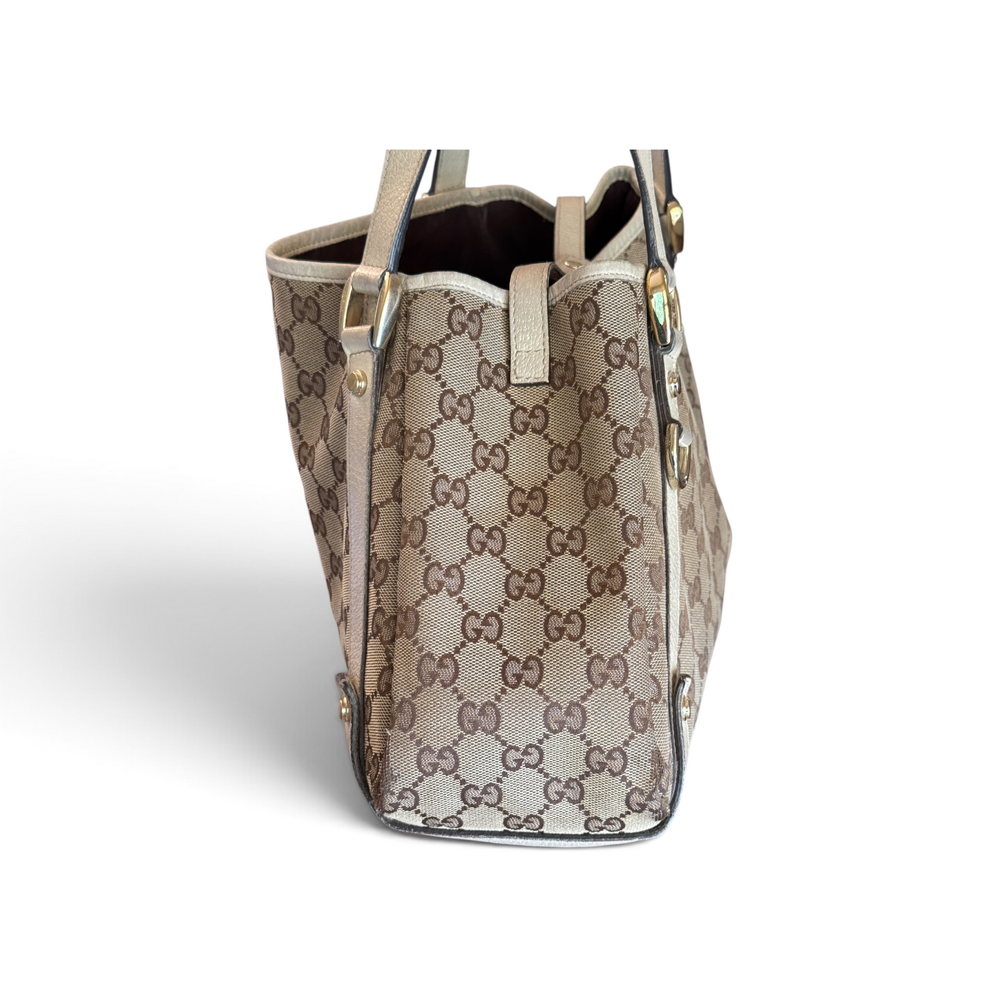 Gucci Abbey Toile GG Beige — vue 2