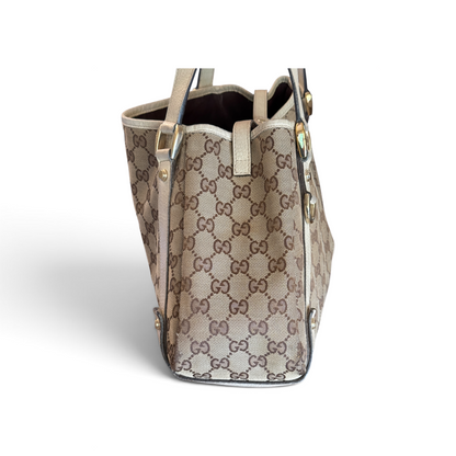 Gucci Abbey Toile GG Beige — vue 2
