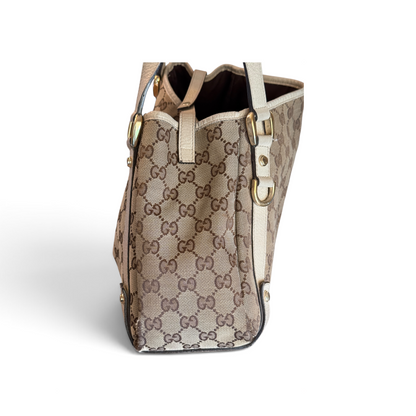 Gucci Abbey Toile GG Beige — vue 4