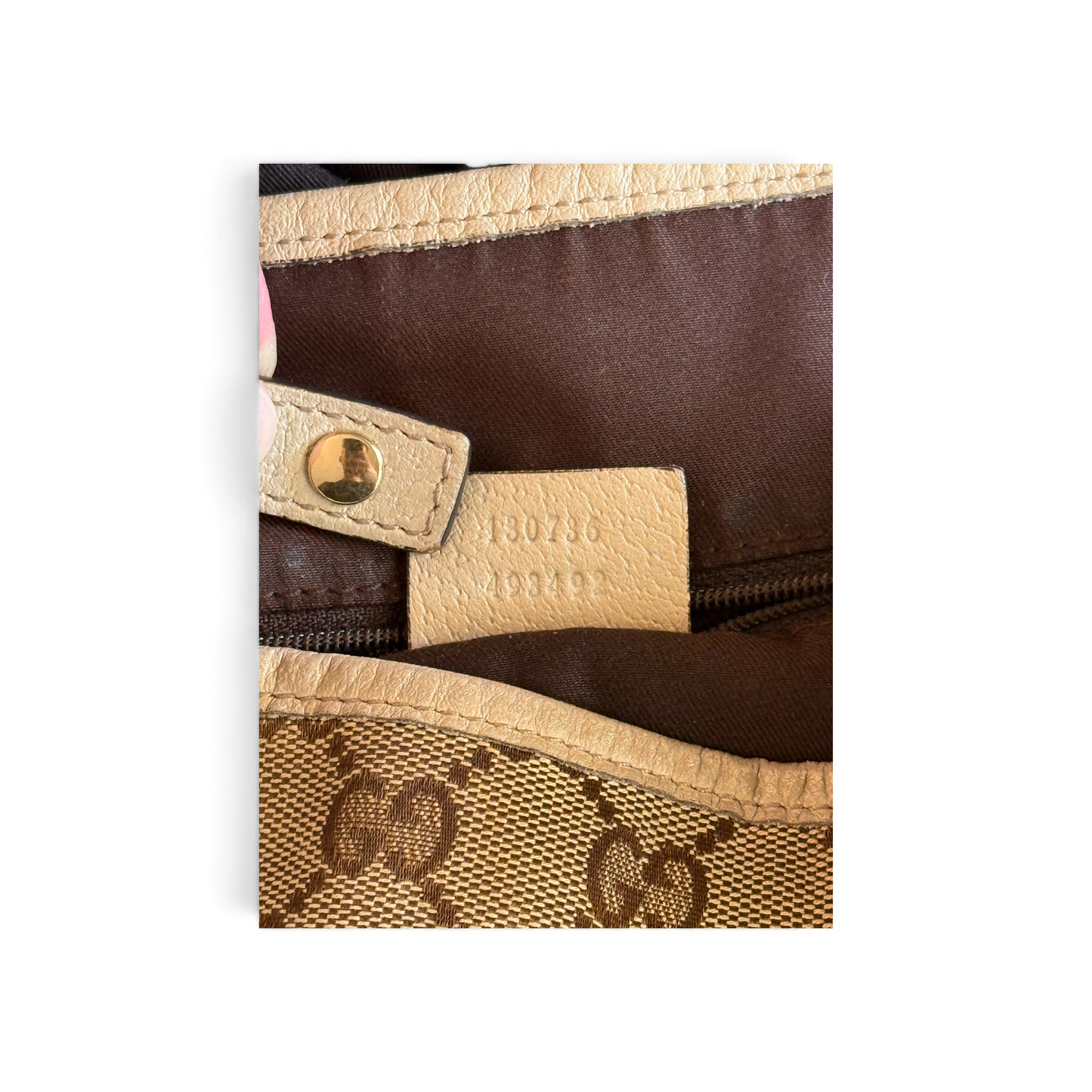 Gucci Abbey Toile GG Beige — vue 15