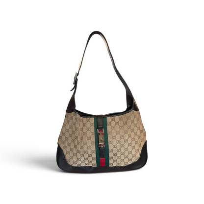 Gucci Jackie Toile GG Beige / Noir — vue 1