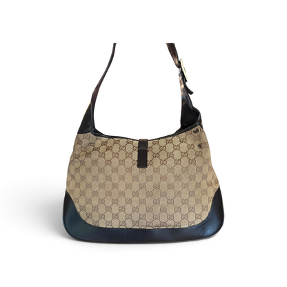 Gucci Jackie Toile GG Beige / Noir — vue 3