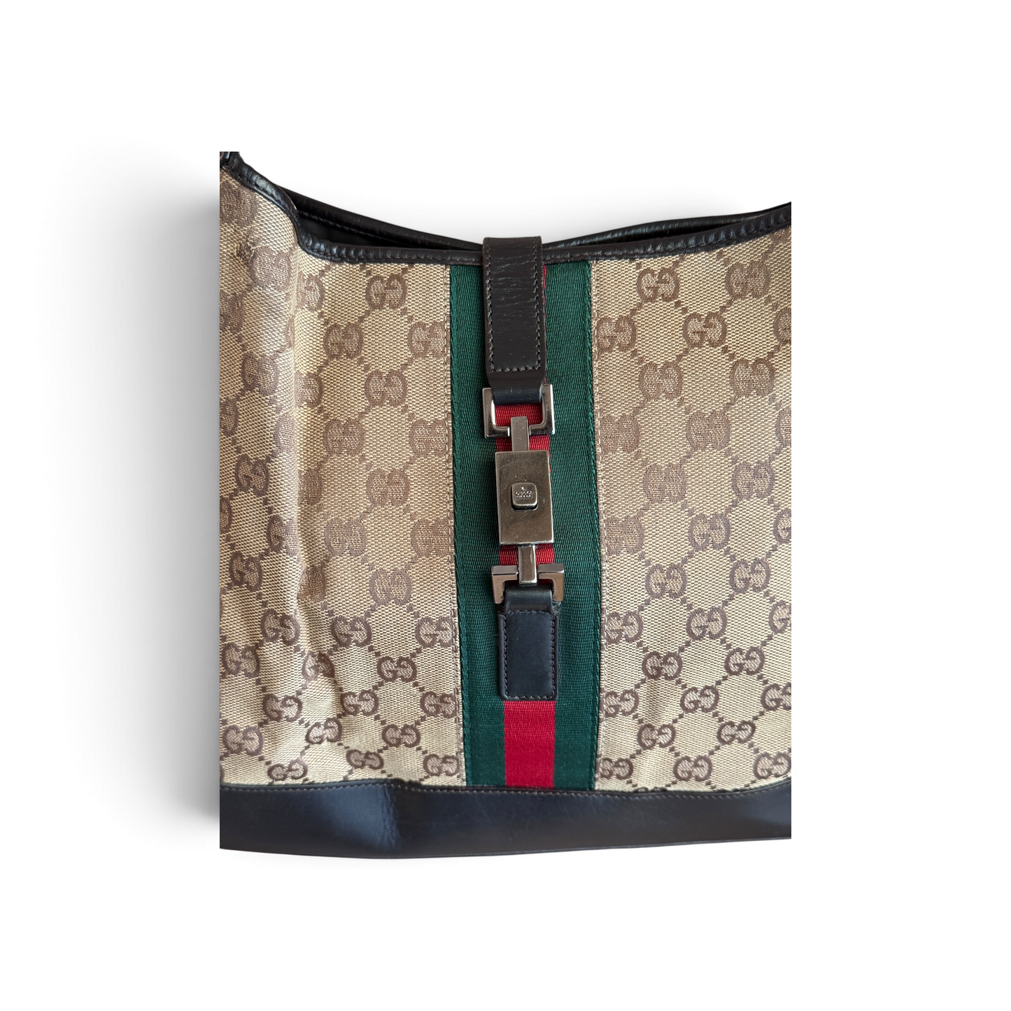 Gucci Jackie Toile GG Beige / Noir — vue 7