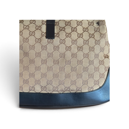 Gucci Jackie Toile GG Beige / Noir — vue 9