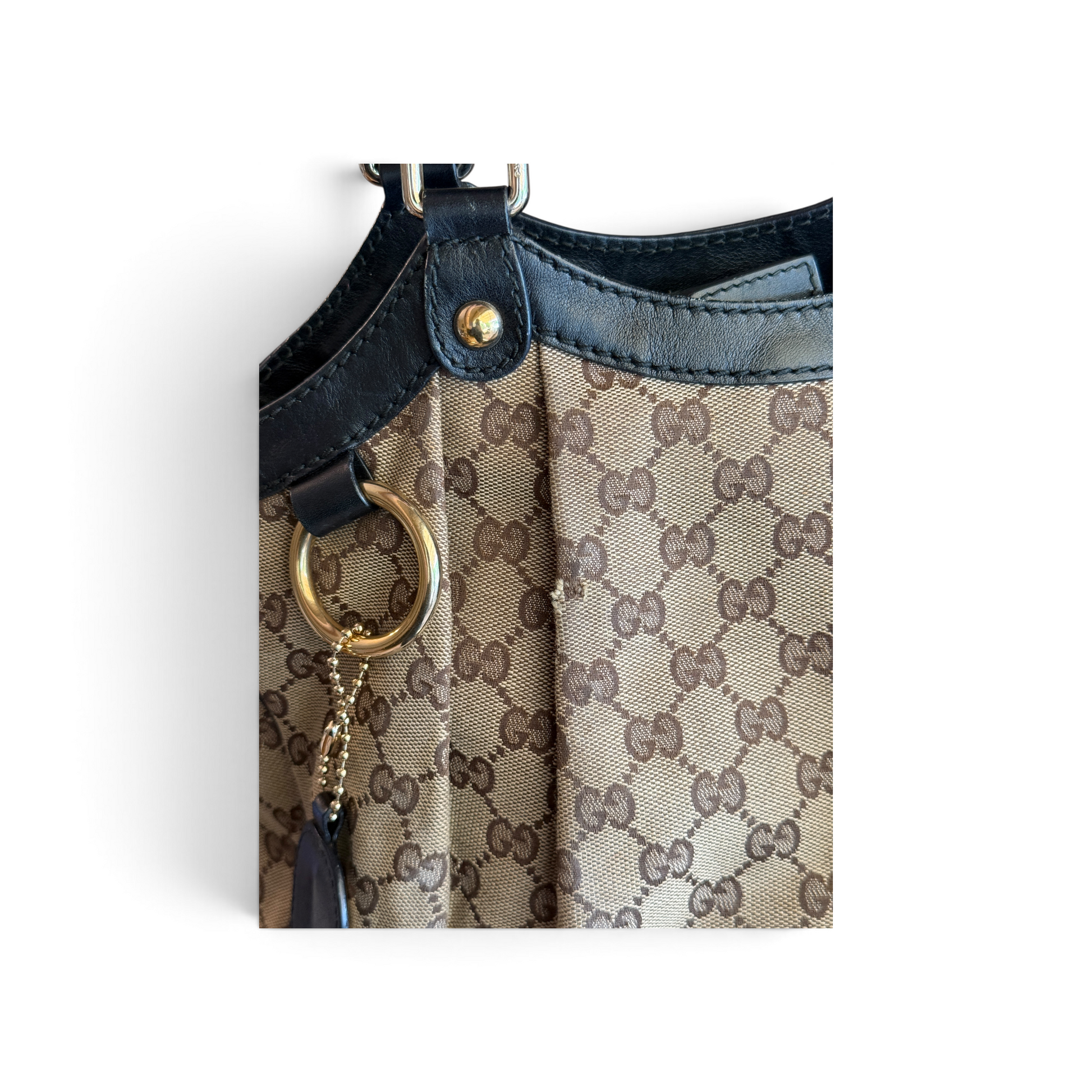 Gucci Sukey Toile GG Beige / Noir — vue 13