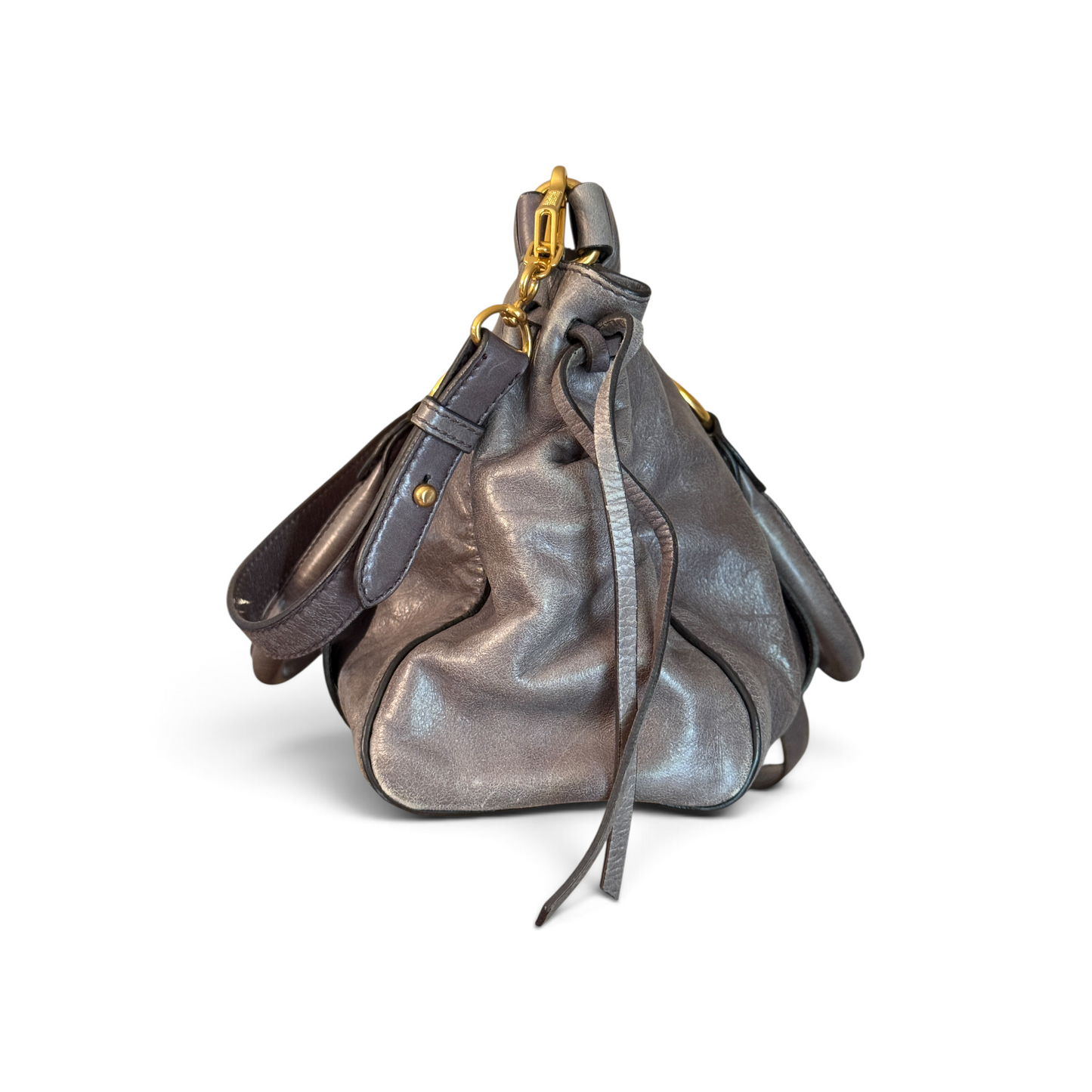 Miu Miu Vitello Cuir de veau Gris — vue 2
