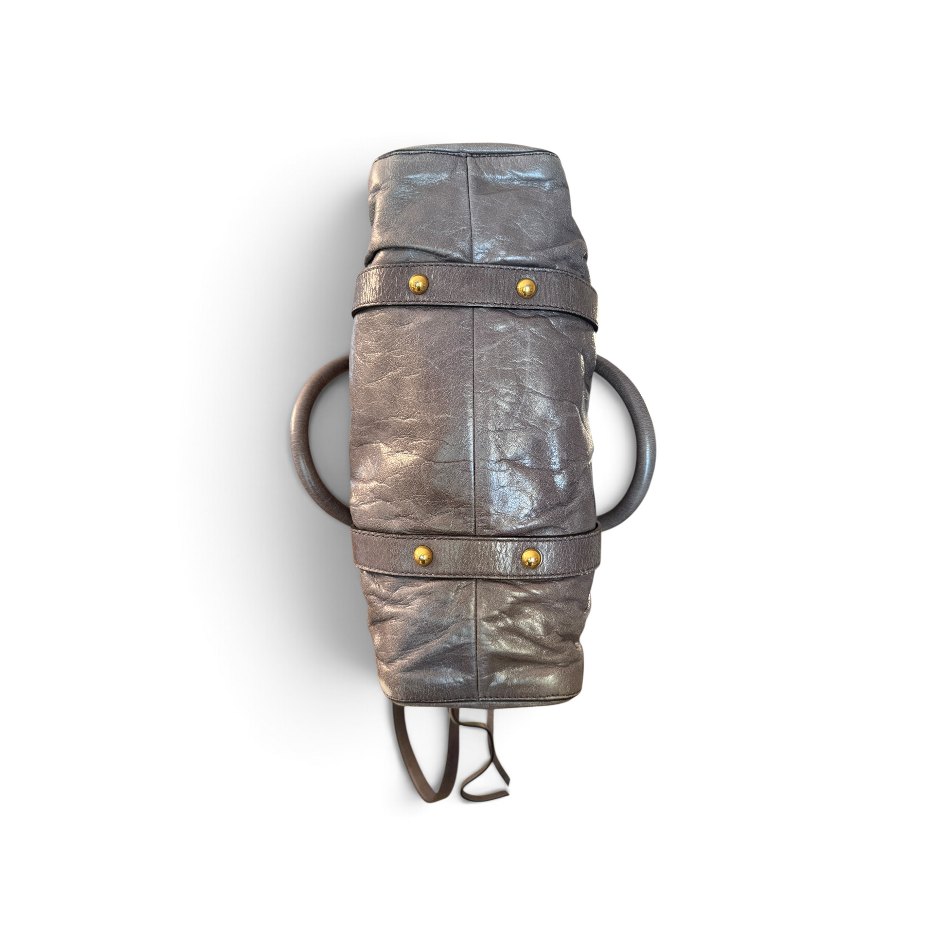 Miu Miu Vitello Cuir de veau Gris — vue 5