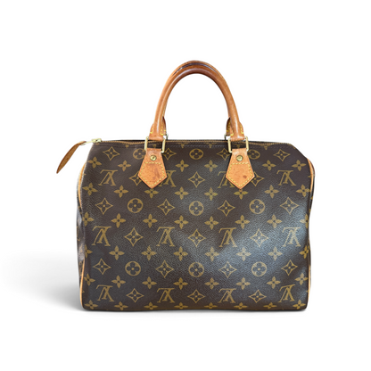 Louis Vuitton Speedy 30 Monogram Marron — vue 3