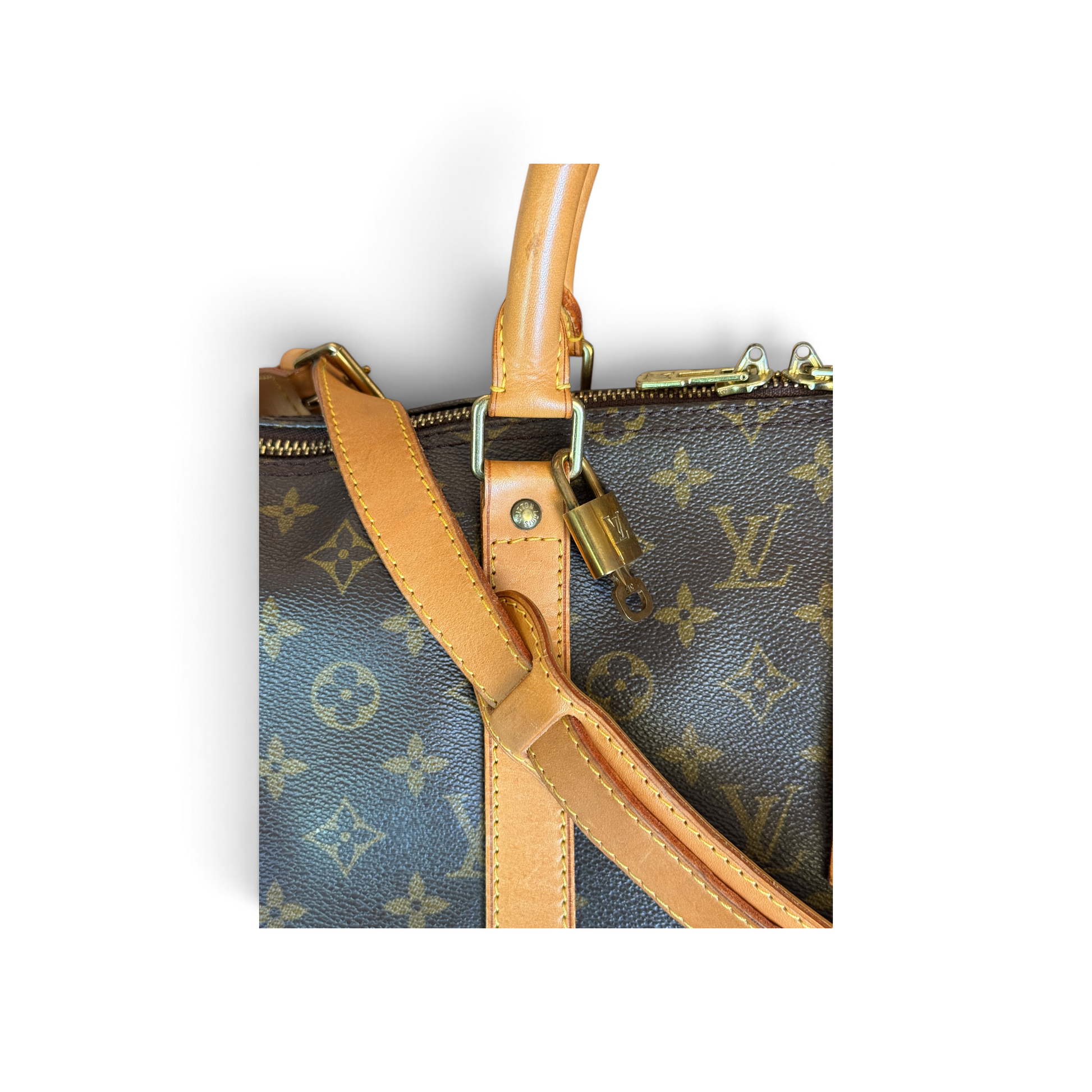 Louis Vuitton Keepall 55 Monogram Marron — vue 5