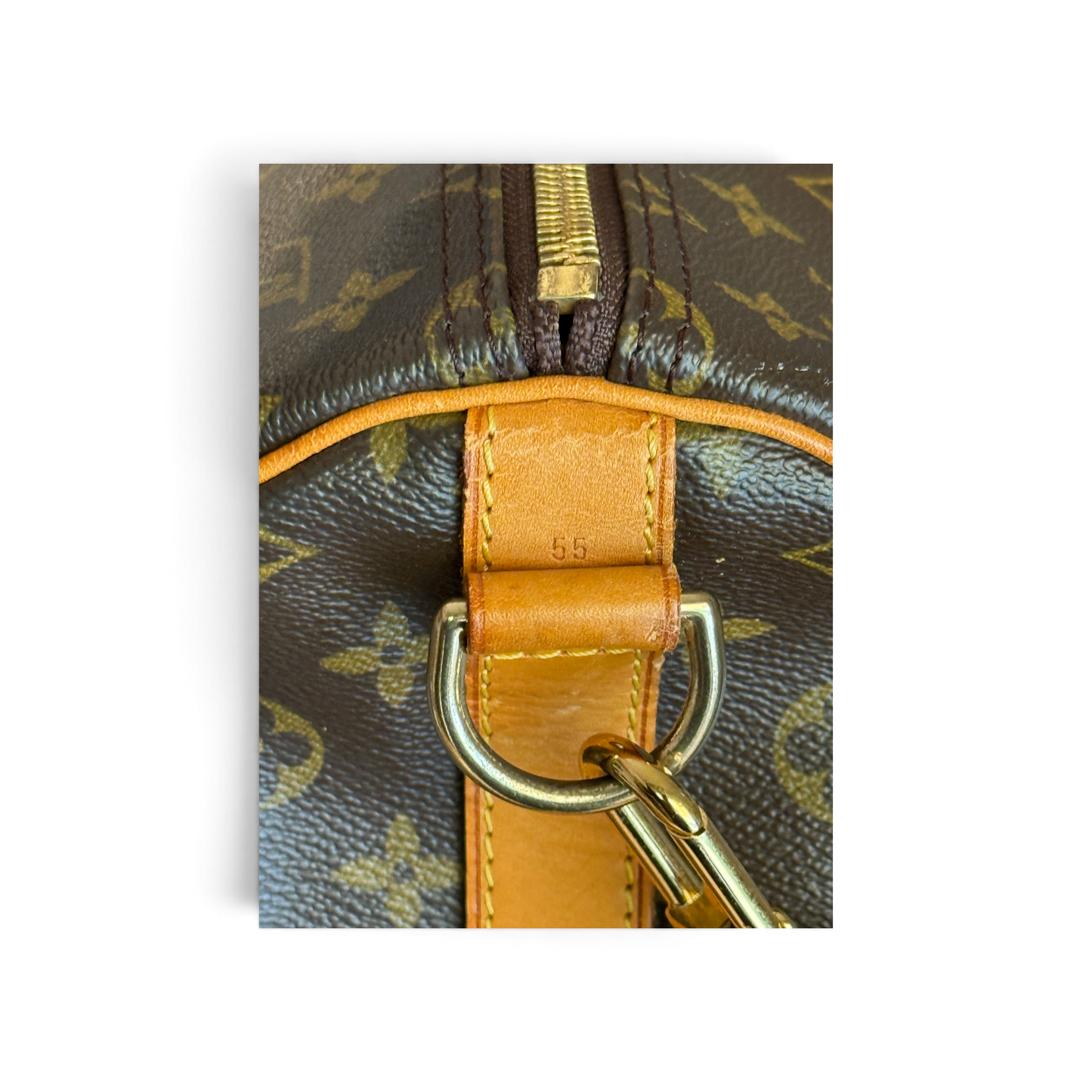 Louis Vuitton Keepall 55 Monogram Marron — vue 9