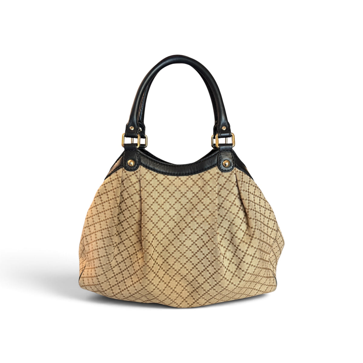 Gucci Sukey Toile, Cuir Beige — vue 4
