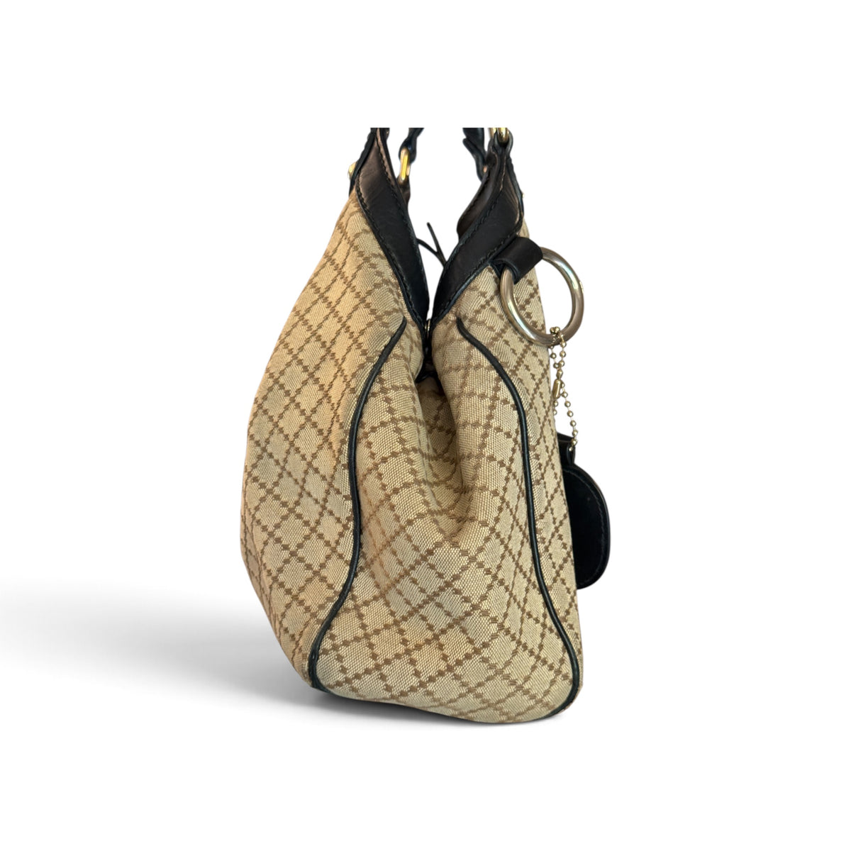Gucci Sukey Toile, Cuir Beige — vue 6