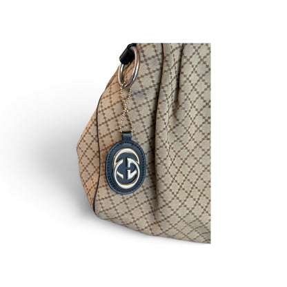 Gucci Sukey Toile, Cuir Beige — vue 7