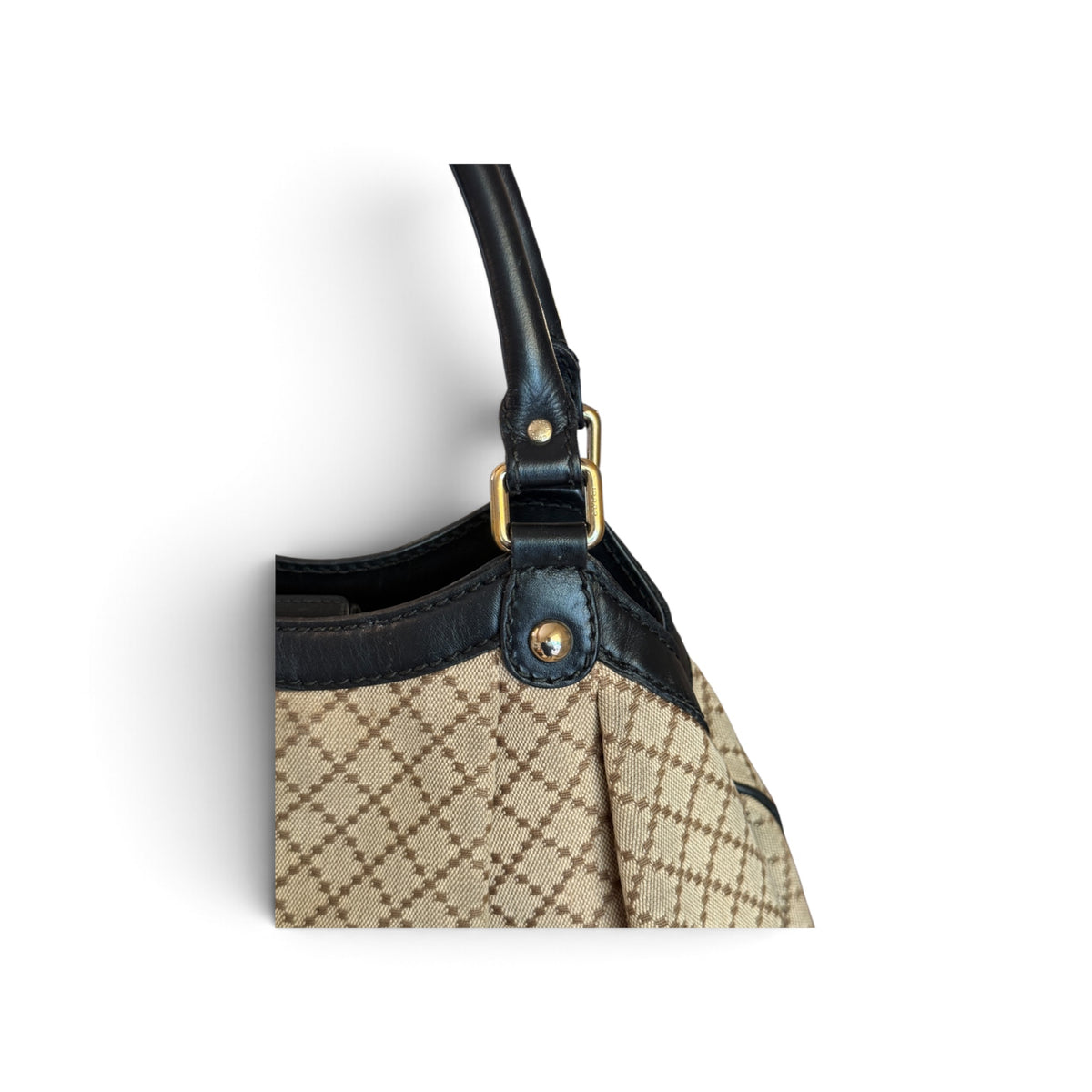 Gucci Sukey Toile, Cuir Beige — vue 8