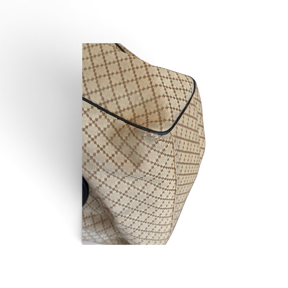 Gucci Sukey Toile, Cuir Beige — vue 12