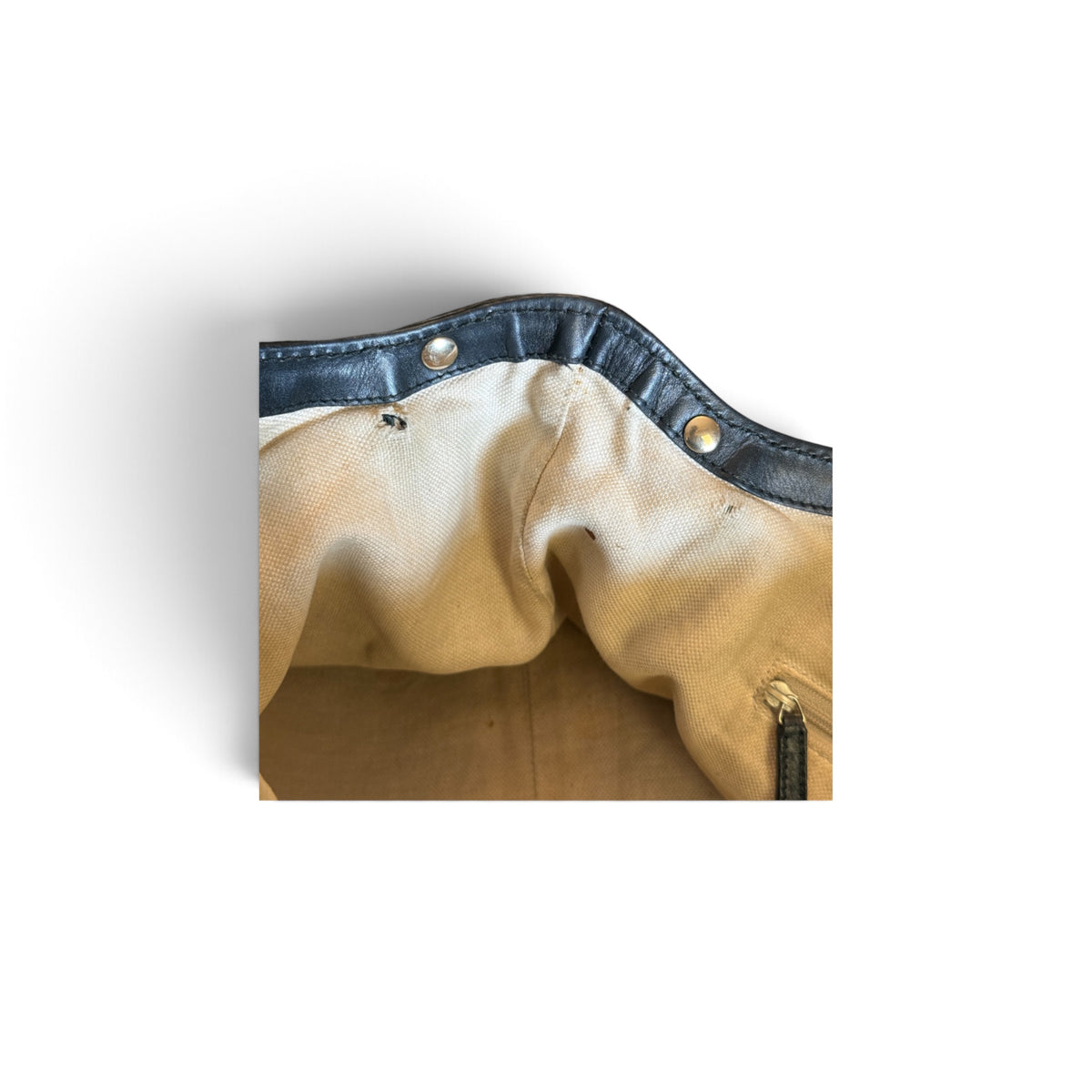 Gucci Sukey Toile, Cuir Beige — vue 15
