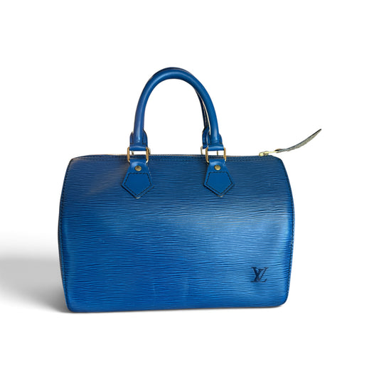 Louis Vuitton Speedy 25 Épi Bleu — vue 1