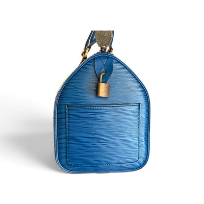 Louis Vuitton Speedy 25 Épi Bleu — vue 2