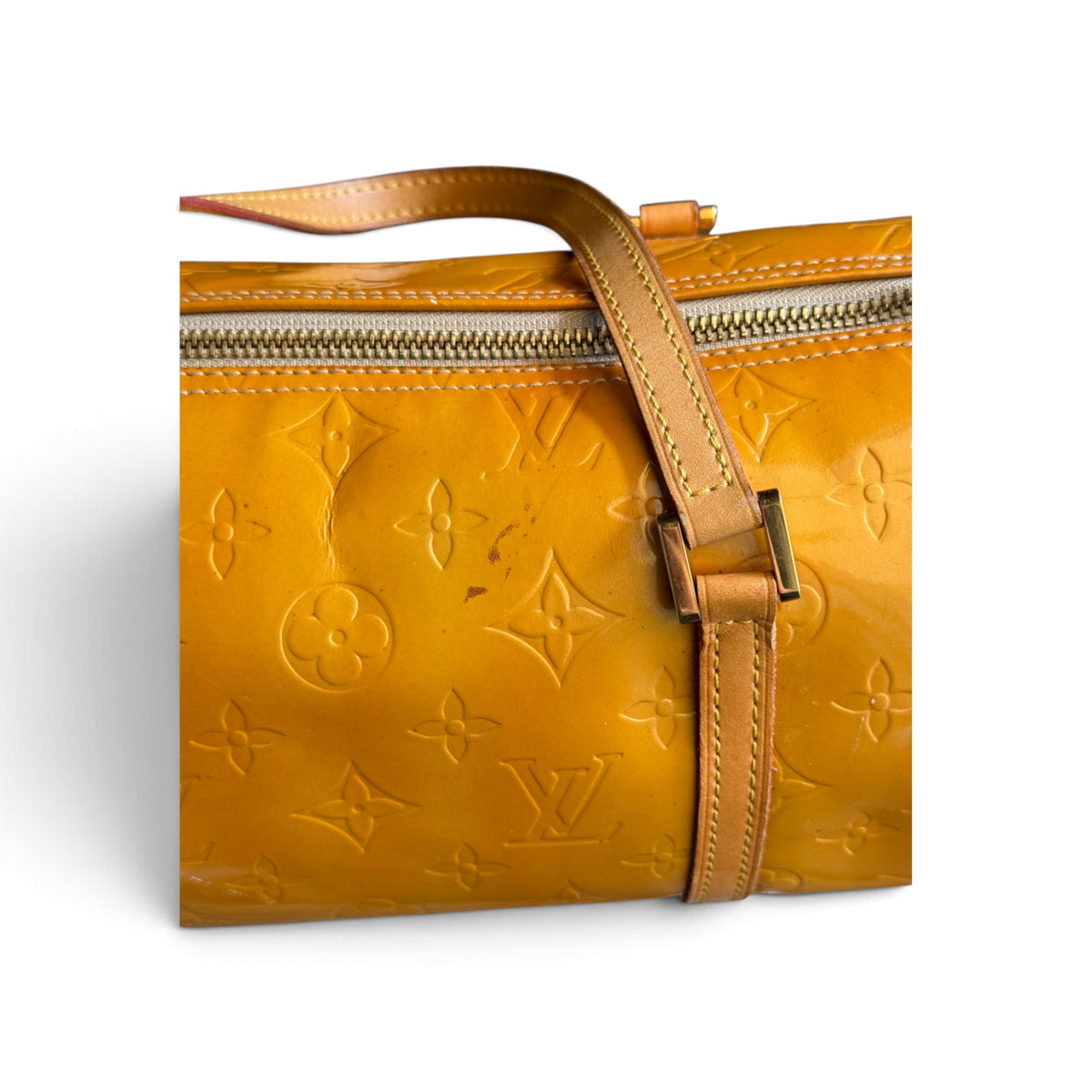 Louis Vuitton Papillon 30 Toile Monogram Vernis Jaune — vue 8