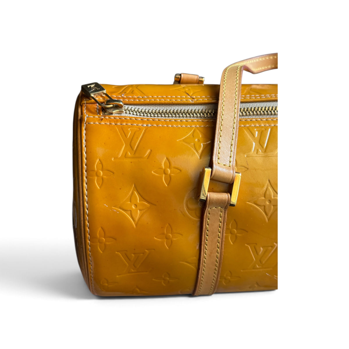 Louis Vuitton Papillon 30 Toile Monogram Vernis Jaune — vue 9