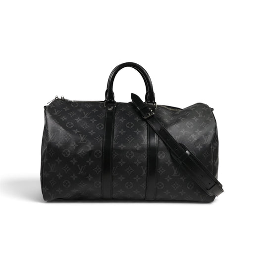 Louis Vuitton Keepall 45 Bandoulière Monogram Noir — vue 1