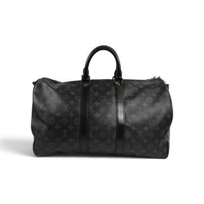 Louis Vuitton Keepall 45 Bandoulière Monogram Noir — vue 3