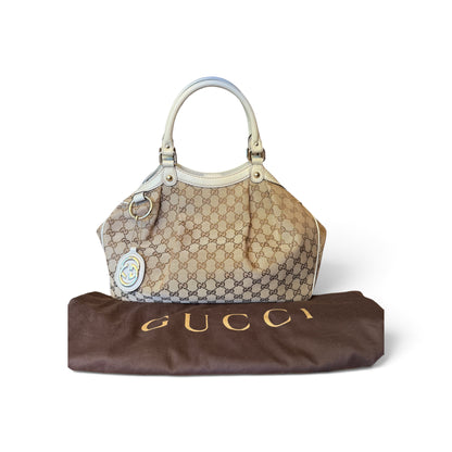 Gucci Sukey Toile GG Beige — vue 1