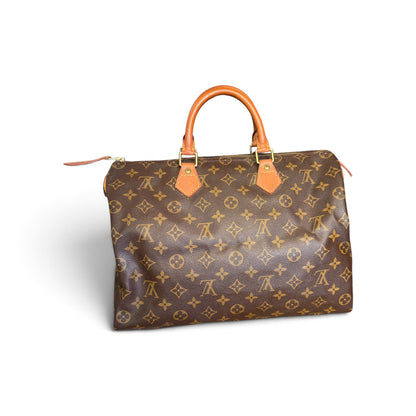 Louis Vuitton Speedy 35 Toile Monogram Marron — vue 3